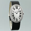 MINT DIAMOND Cartier Baignoire 33X44mm WB520009 18k White Gold Womens Watch Box