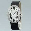 MINT DIAMOND Cartier Baignoire 33X44mm WB520009 18k White Gold Womens Watch Box