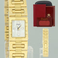Ladies Piaget Dancer 14mm Ref 15217k81 Mother Of Pearl Diamond 18k Yellow Gold Watch