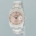 2019 PAPERS MINT Rolex DateJust Steel White Gold Fluted Pink 116234 36mm Oyster Watch
