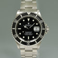 1998 Swiss Only Dial Rolex Submariner Date 16610 Steel Black 40mm Watch Box