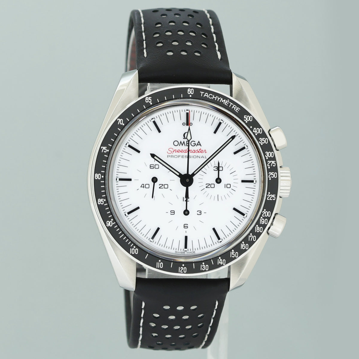 2024 PAPERS Omega White Speedmaster Moon Professional 310.32.42.50.04.002 Watch