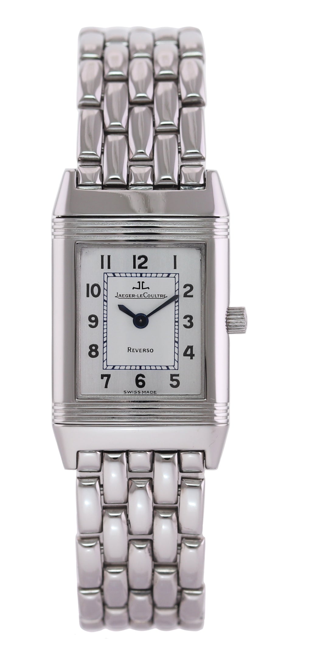 Jaeger LeCoultre JLC Reverso 260.8.08 Steel Silver Dial Watch