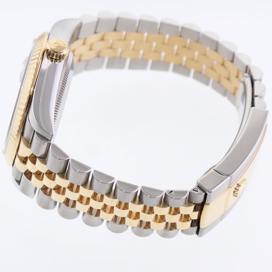 2023 NEW PAPERS 126233 Rolex DateJust 36mm White Roman Two Tone Jubilee 18k Gold Watch