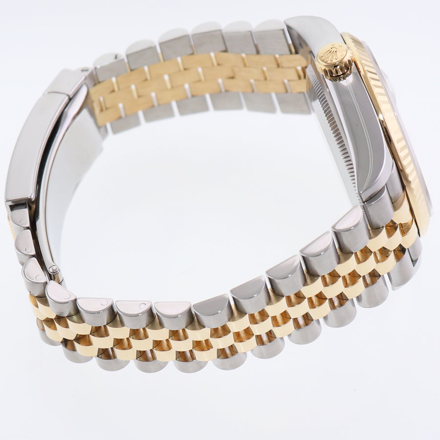 2023 NEW PAPERS 126233 Rolex DateJust 36mm White Roman Two Tone Jubilee 18k Gold Watch