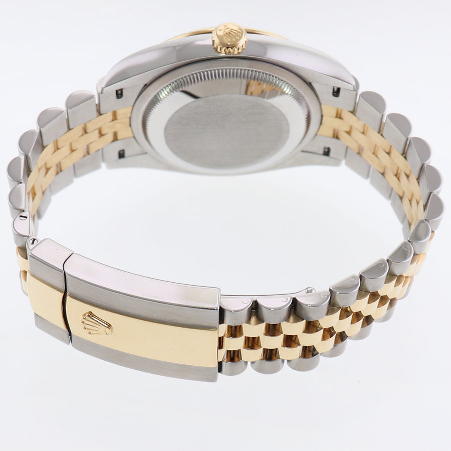 2023 NEW PAPERS 126233 Rolex DateJust 36mm White Roman Two Tone Jubilee 18k Gold Watch