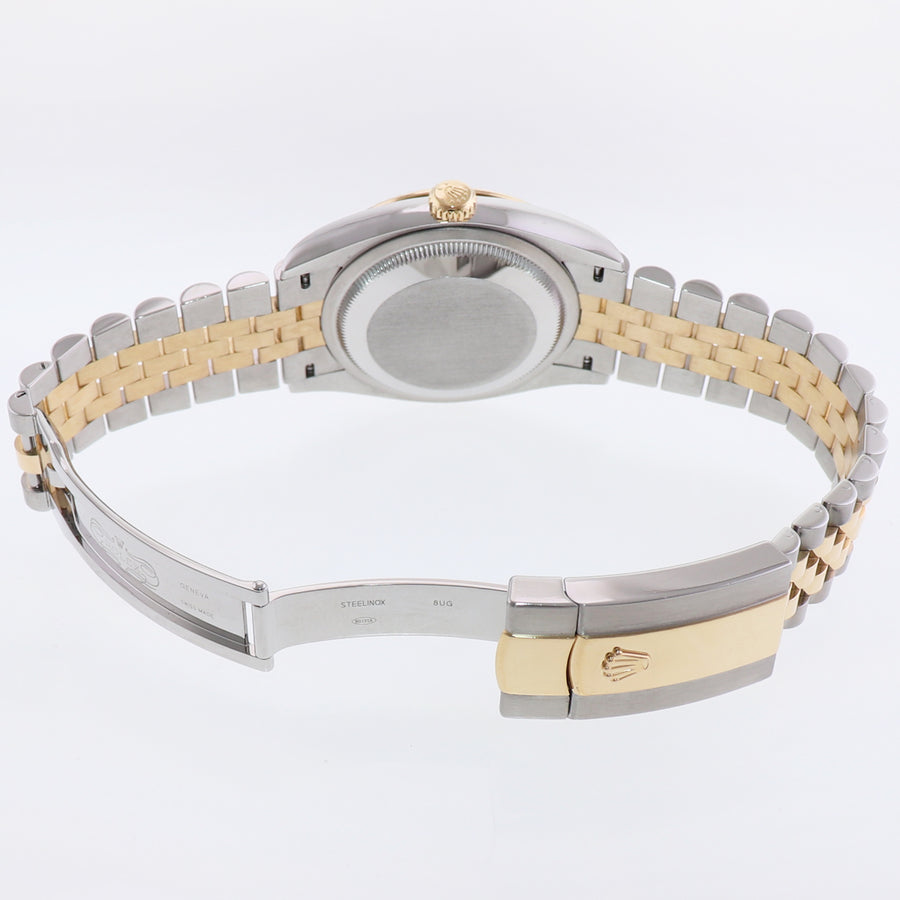 2023 NEW PAPERS 126233 Rolex DateJust 36mm White Roman Two Tone Jubilee 18k Gold Watch