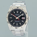 2013 MINT Rolex 116264 DateJust Turn-O-Graph Steel Black Stick White Gold Fluted Watch