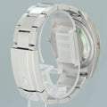 2013 MINT Rolex 116264 DateJust Turn-O-Graph Steel Black Stick White Gold Fluted Watch
