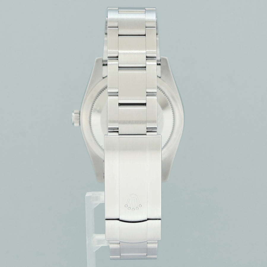 2021 MINT PAPERS Rolex Oyster Perpetual 34mm Silver Oyster Watch 124200 Watch Box