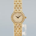 Ladies Concord 18k Yellow Gold 21mm 6.25ct Pave Diamond 59-62-264 Watch