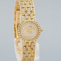 Ladies Concord 18k Yellow Gold 21mm 6.25ct Pave Diamond 59-62-264 Watch
