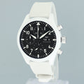 2022 PAPERS IWC Top Gun Lake Tahoe White Ceramic IW389105 44mm Automatic Watch