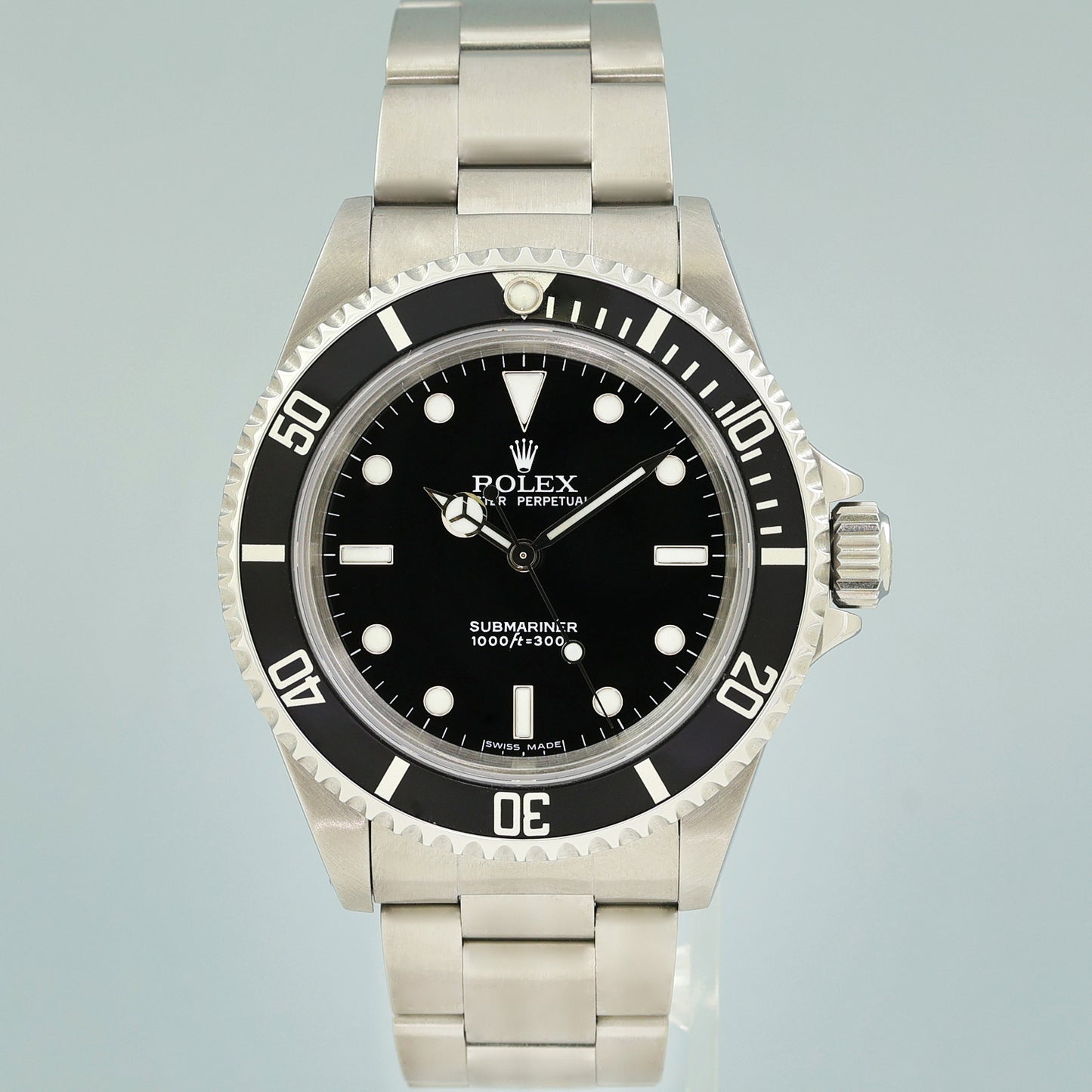 MINT 2006 PAPERS Rolex Submariner No-Date 2 Line 14060M Steel Black 40mm Watch