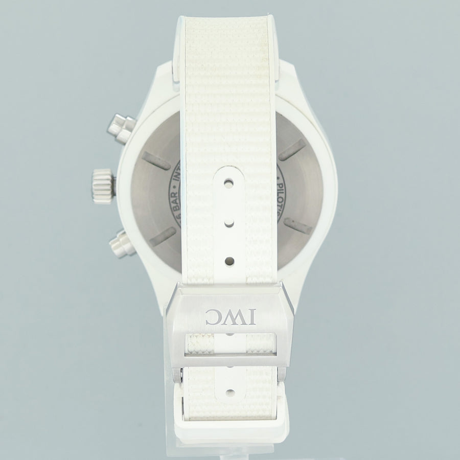 2022 PAPERS IWC Top Gun Lake Tahoe White Ceramic IW389105 44mm Automatic Watch