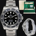 MINT 2018 PAPERS Rolex Submariner No Date 114060 Steel Black Ceramic Watch Box
