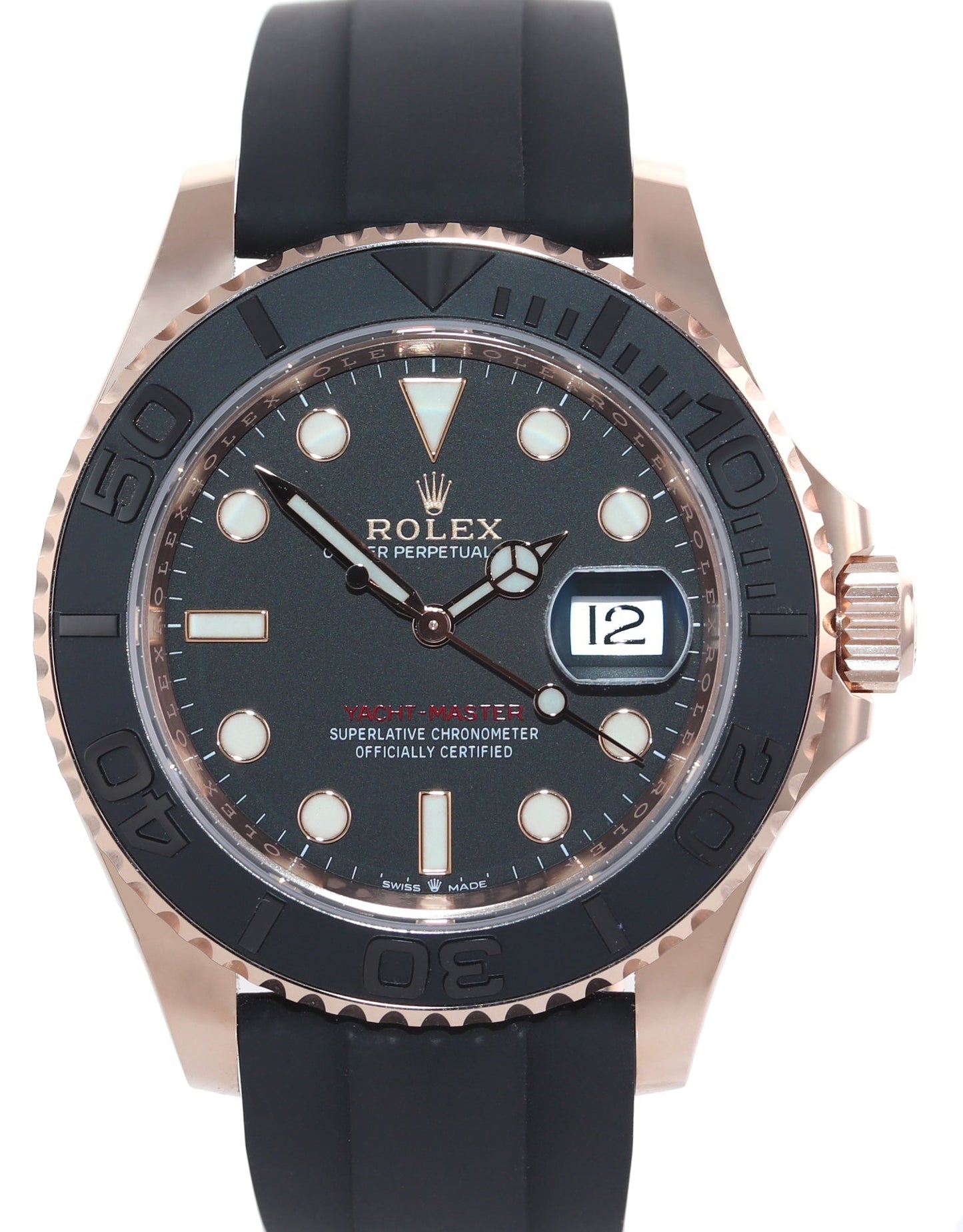 MINT 2023 Rolex Yacht-Master 126655 18k Everose 40mm Oysterflex Watch Box