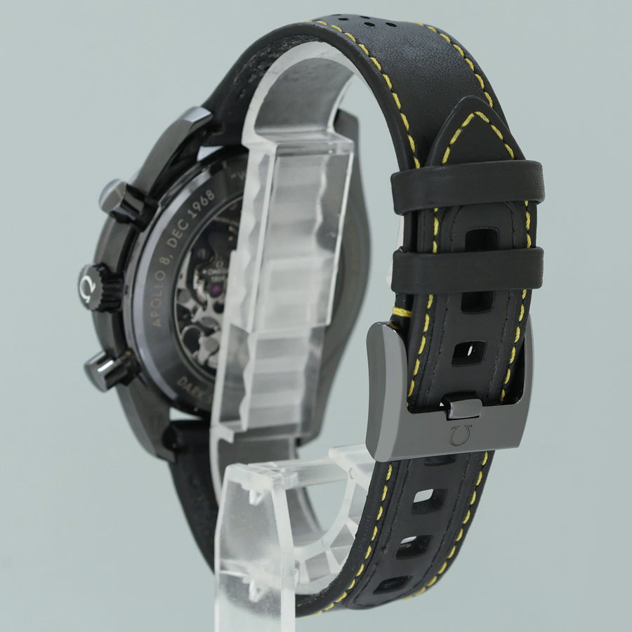 PAPERS Omega 311.92.44.30.01.001 Speedy Dark Side of the Moon Apollo 8 Ceramic Watch