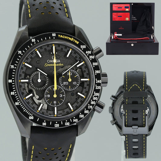 PAPERS Omega 311.92.44.30.01.001 Speedy Dark Side of the Moon Apollo 8 Ceramic Watch
