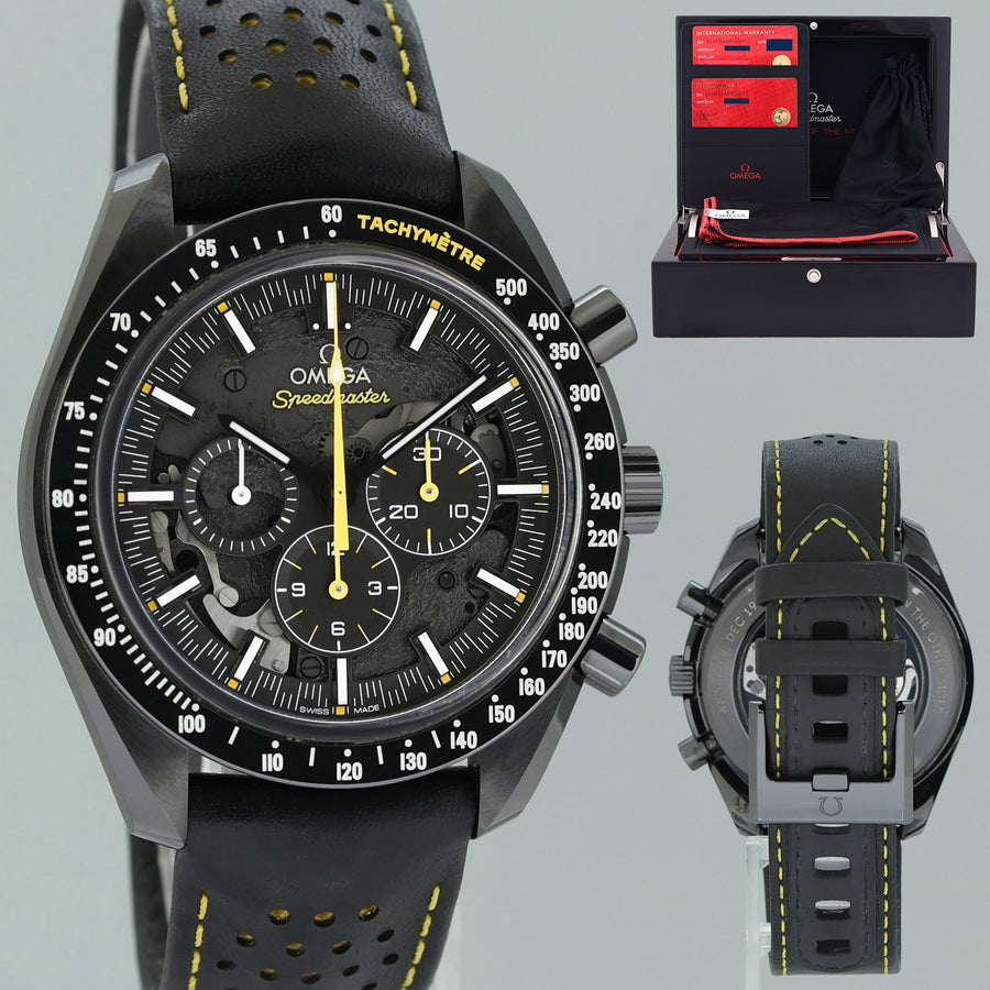 PAPERS Omega 311.92.44.30.01.001 Speedy Dark Side of the Moon Apollo 8 Ceramic Watch
