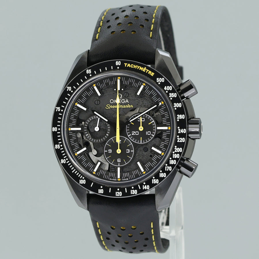 PAPERS Omega 311.92.44.30.01.001 Speedy Dark Side of the Moon Apollo 8 Ceramic Watch