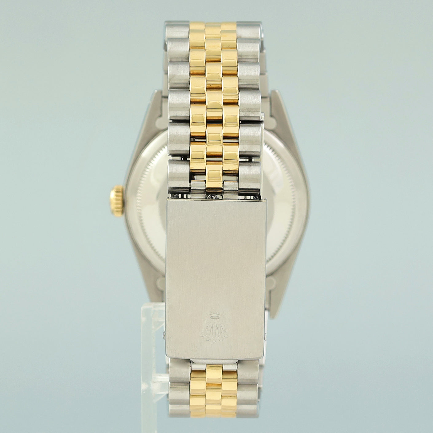 DIAMOND BEZEL Rolex DateJust 16233 Two-Tone Yellow Gold Champagne Jubilee Watch