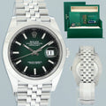 2026 NEW PAPERS Rolex DateJust 41 Steel 126300 Green Ombre Jubilee 41mm Watch Box