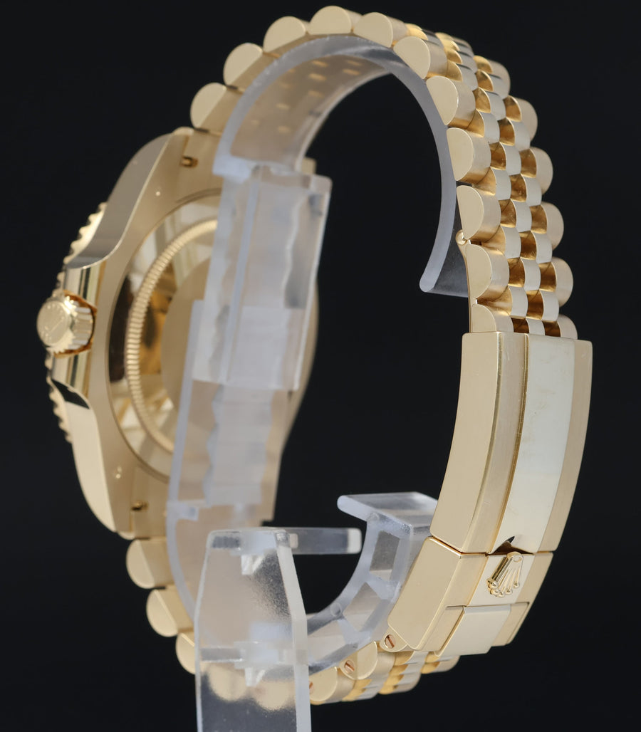 2026 NEW PAPERS Rolex GMT Master II Yellow Gold 126718 GRNR Jubilee Watch Box