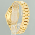 PAPERS MINT Rolex 18238 President Day Date Blue Diamond Double Quick Yellow Gold Watch