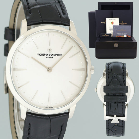 2023 PAPERS MINT Vacheron Constantin Patrimony White Gold Watch 81180/000G-9117