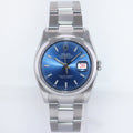 2016 MINT Rolex DateJust 36 116200 Blue Stick Oyster Steel 36mm Watch Box