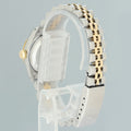 PAPERS MINT Rolex DateJust 69173 Blue Vignette Two Tone Gold 26mm Jubilee Watch