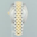 DIAMONDS MINT Rolex DateJust Jubilee Two Tone Gold 36mm 116233 White Diamond Watch