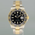 2017 MINT Rolex GMT-Master II 2 Ceramic 116713 Black Two Tone Steel Gold Watch Box