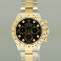 MINT Rolex Daytona 116523 Black Diamond Steel Yellow Gold Two Tone Watch Box