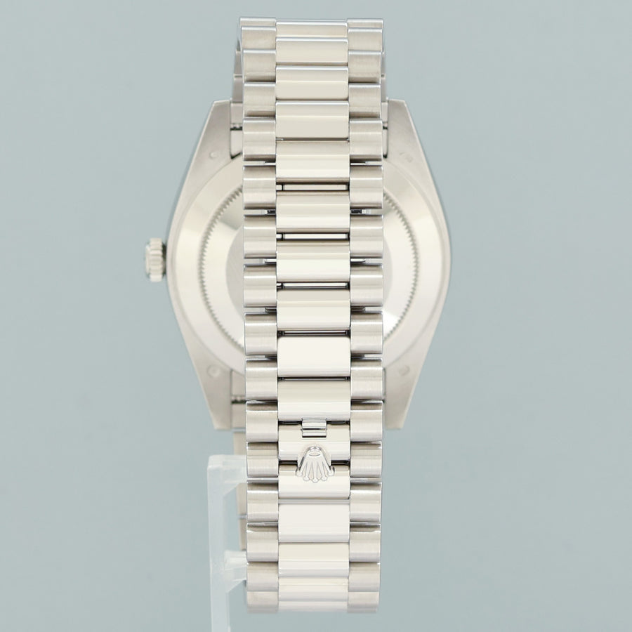 2026 RSC PAPERS MINT Rolex Day Date 40 White Gold Blue Ombre 228239 Watch Box