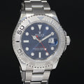 2017 MINT Rolex Yacht-Master 116622 Steel Platinum Blue Dial 40mm Watch Box