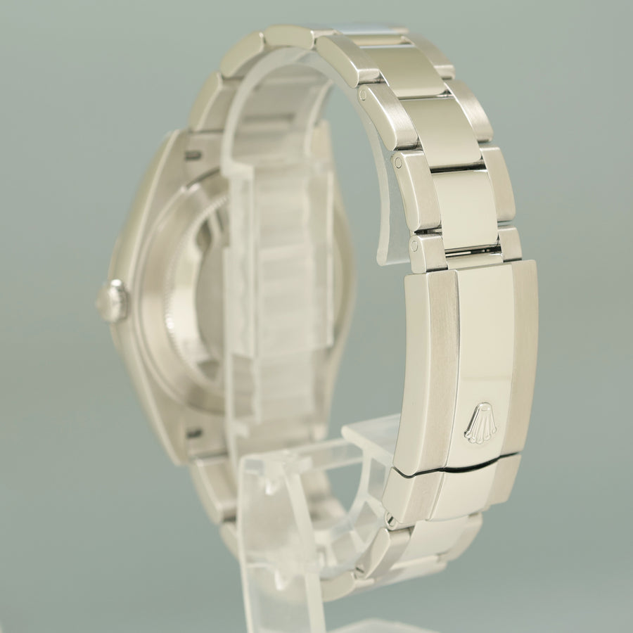PAPERS MINT Rolex DateJust 126334 White Roman Oyster White Gold Fluted 41mm Watch