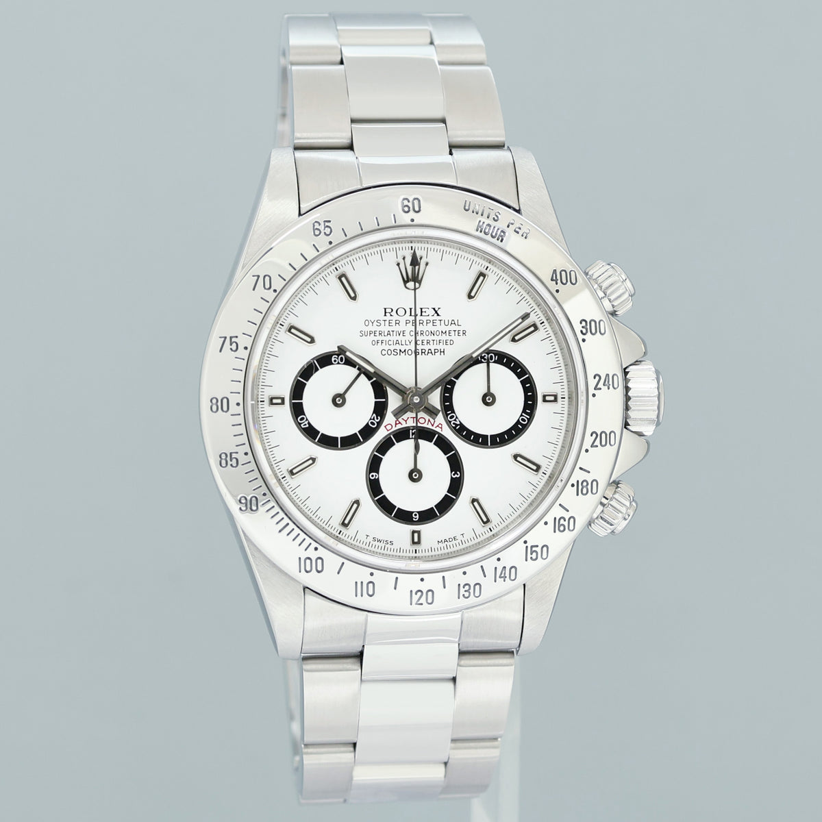 1991 Rolex 16520 Zenith Daytona Tritium White Inverted 6 40mm Chrono Watch Box