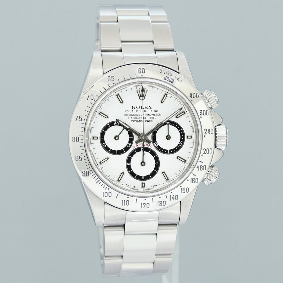 1991 Rolex 16520 Zenith Daytona Tritium White Inverted 6 40mm Chrono Watch Box