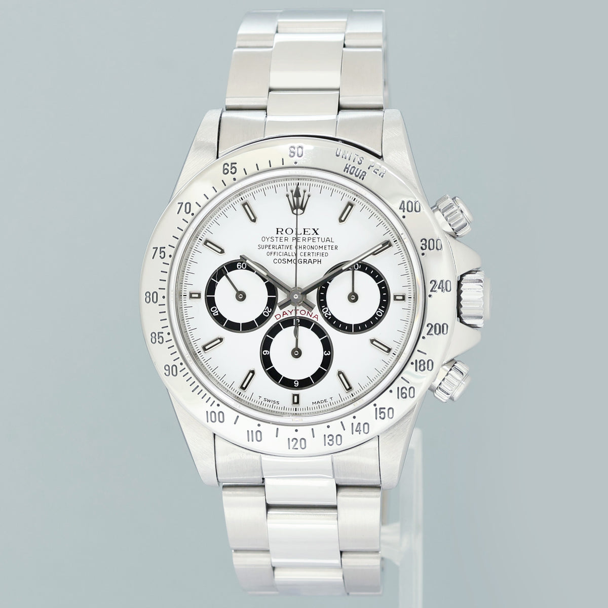 1991 Rolex 16520 Zenith Daytona Tritium White Inverted 6 40mm Chrono Watch Box