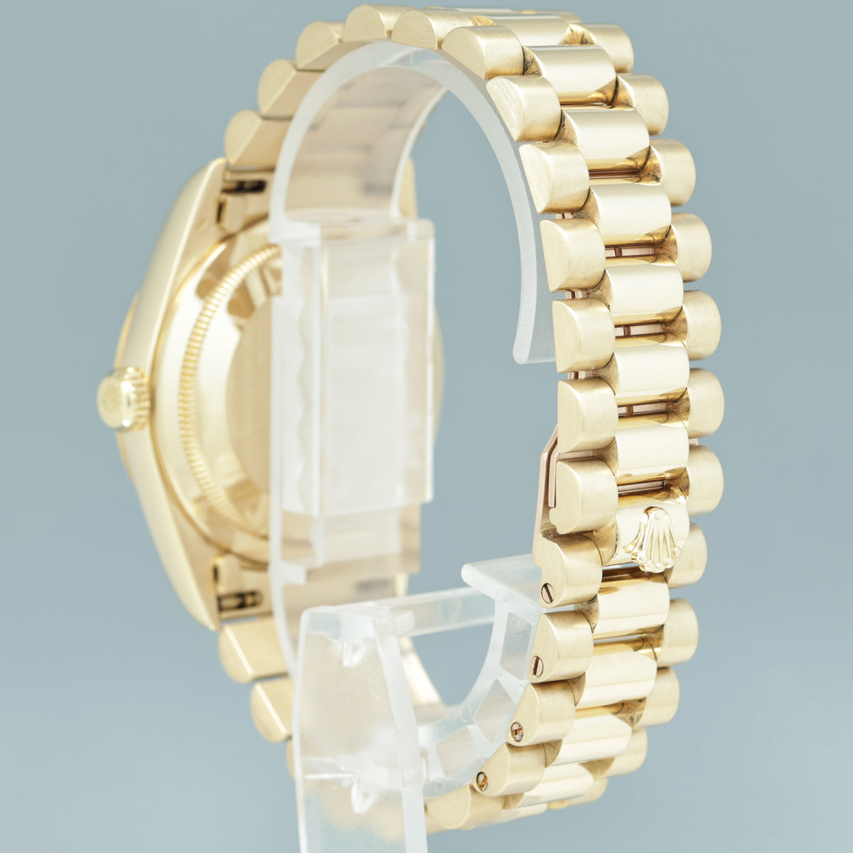 MINT Rolex President Day Date 36mm Diamond 18238 Double Quick Yellow Gold Watch