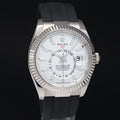 2023 Mint Rolex White Sky-Dweller White Gold Oysterflex 336239 Watch Box