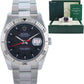 MINT Rolex DateJust Turn-O-Graph 116264 Steel Black White Gold Fluted Watch Box