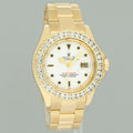 MINT Rolex Yacht-Master Yellow Gold 16628 40mm White Sapphire Diamond Bezel Watch Box