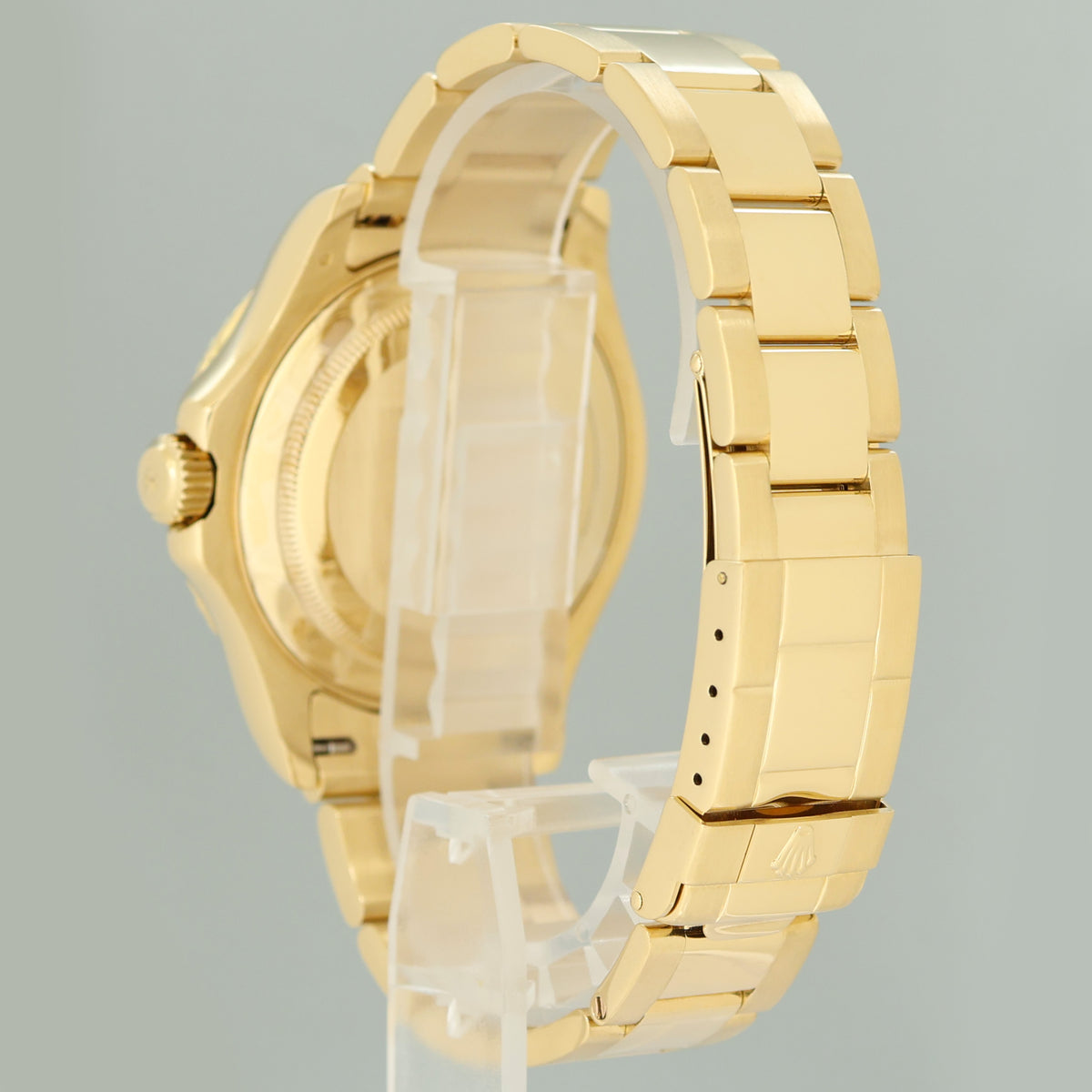 MINT Rolex Yacht-Master Yellow Gold 16628 40mm White Sapphire Diamond Bezel Watch Box