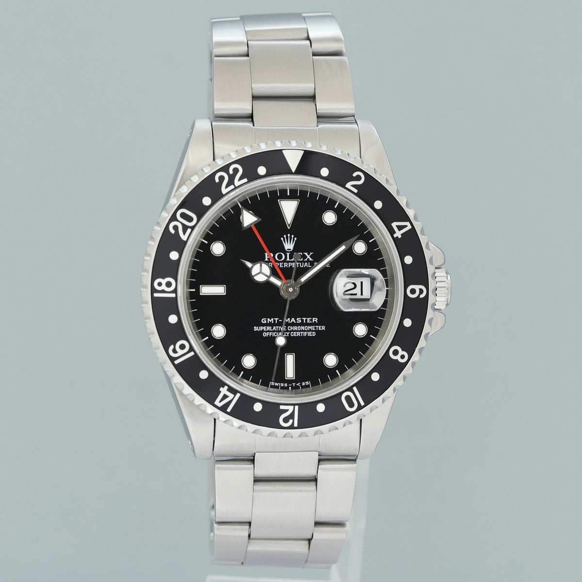 PAPERS 2000 MINT Rolex 16700 GMT-Master Steel Black Insert 40mm Watch Box
