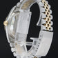 MINT Rolex DateJust 16233 Two Tone Yellow Gold Jubilee Black Stick Watch Box
