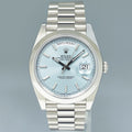 MINT PAPERS Rolex Platinum President Day Date 40 Blue Motif 228206 Watch Box