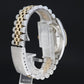MINT Rolex DateJust 16233 Two Tone Yellow Gold Jubilee Black Stick Watch Box